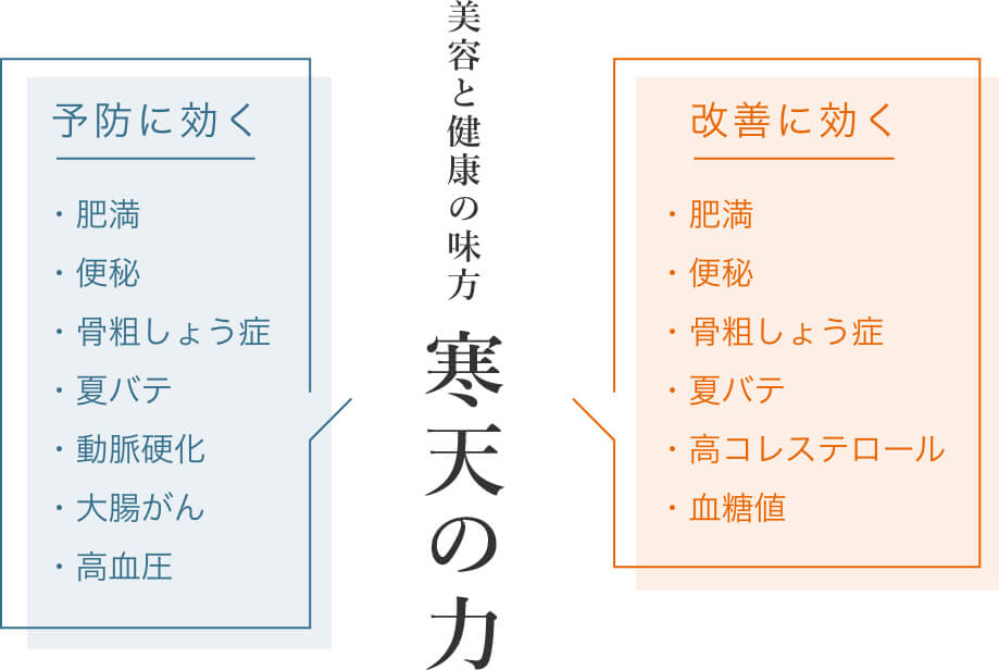 美容と健康の味方寒天の力